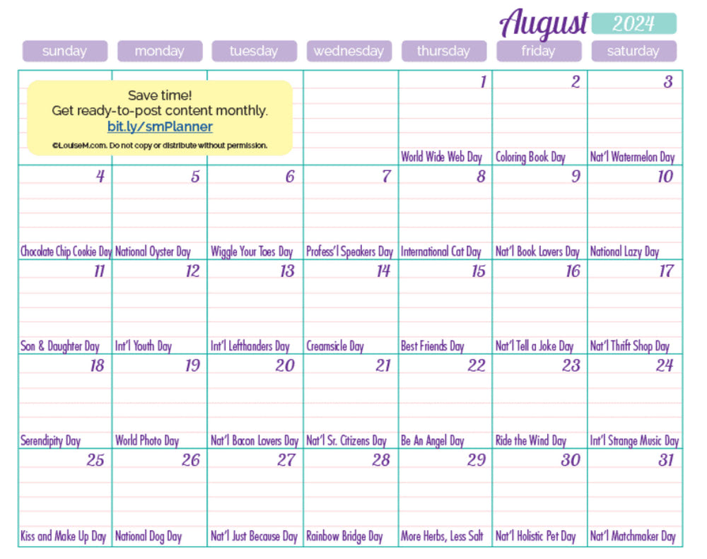 August Newsletter Ideas and Examples